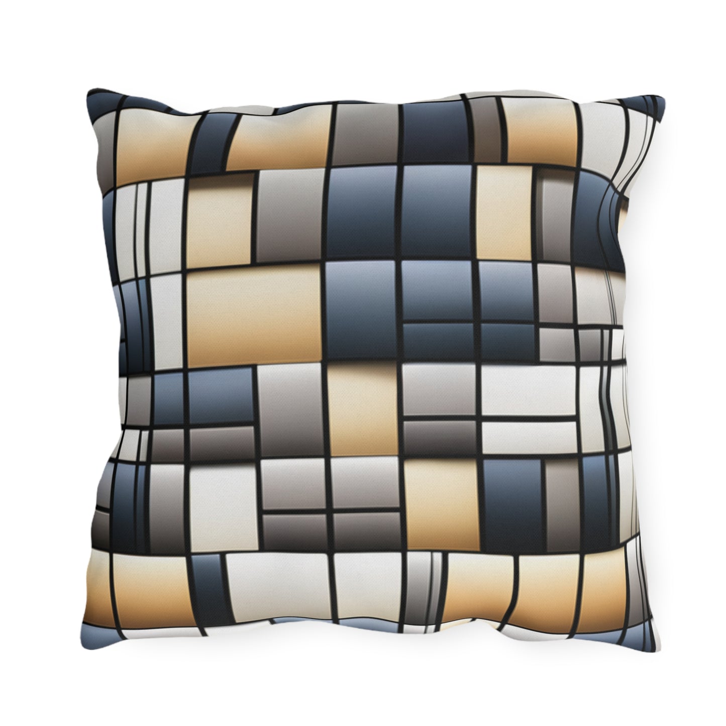 Geometric Squares - Outdoor Pillow