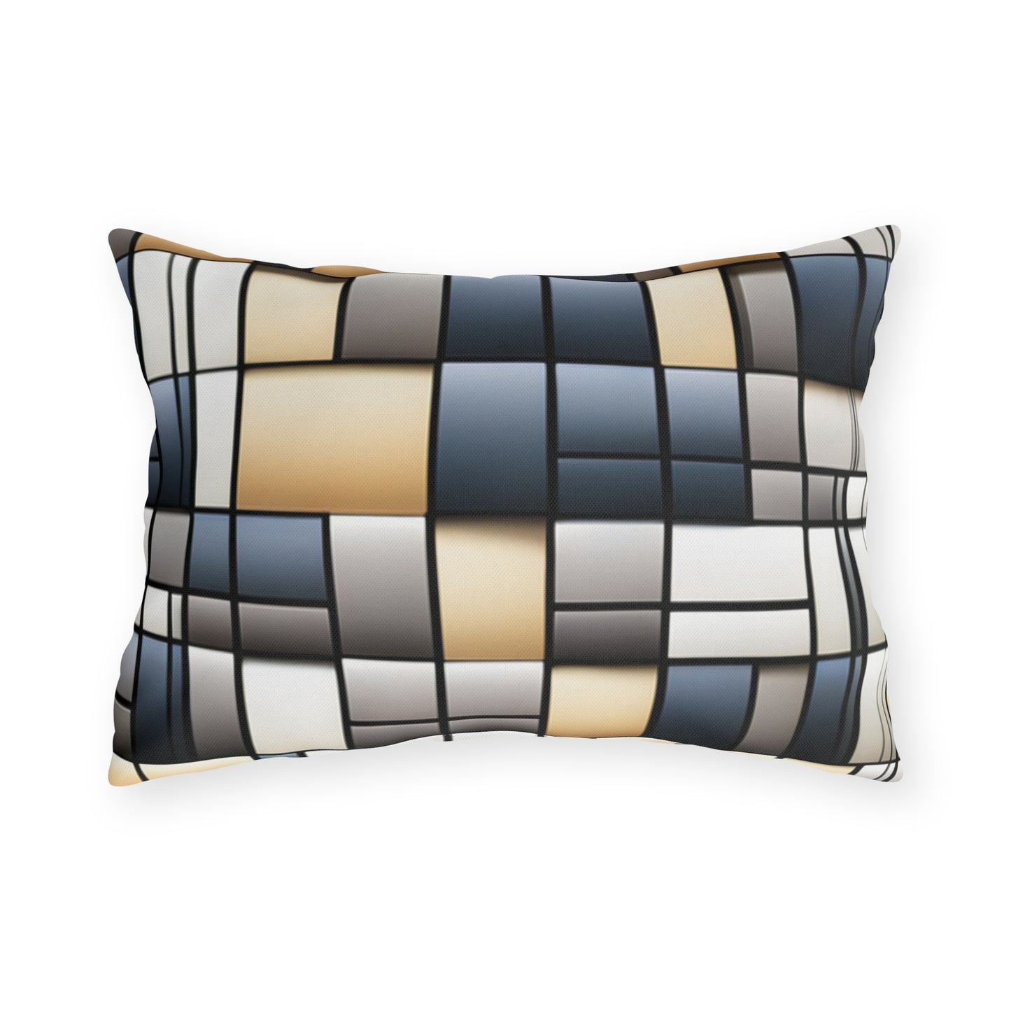 Geometric Squares - Outdoor Pillow