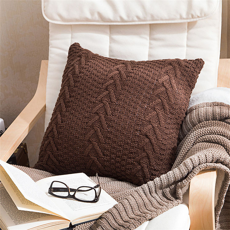 Boho Vintage Knitted Pillow
