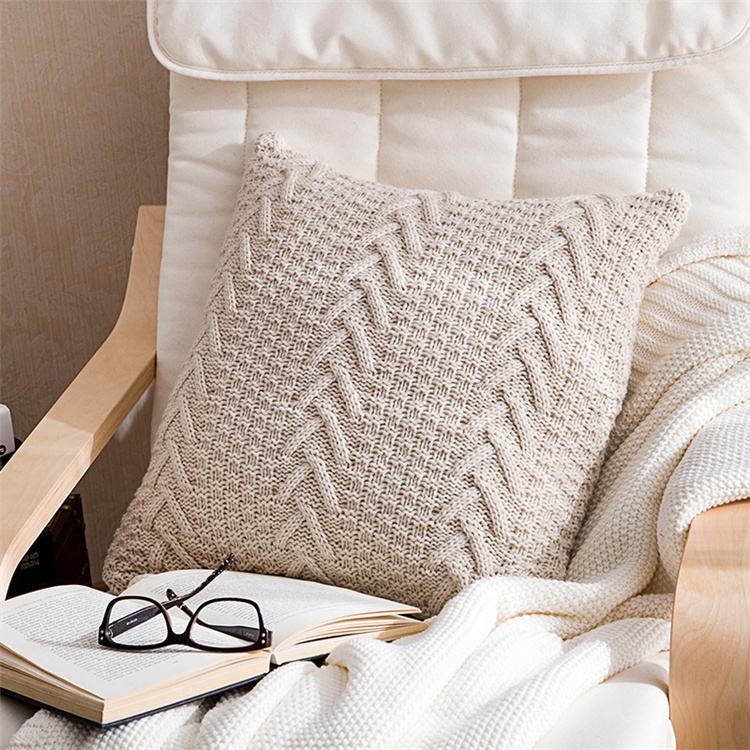 Boho Vintage Knitted Pillow