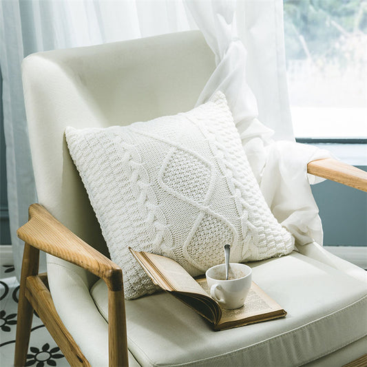 Luxury Knitted Throw Pillow